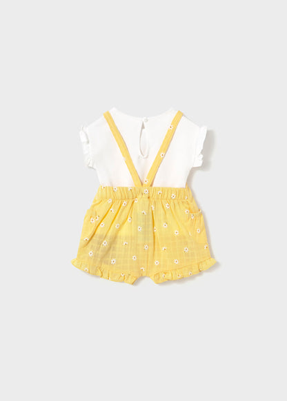 Conjunto overall, amarillo, bebe