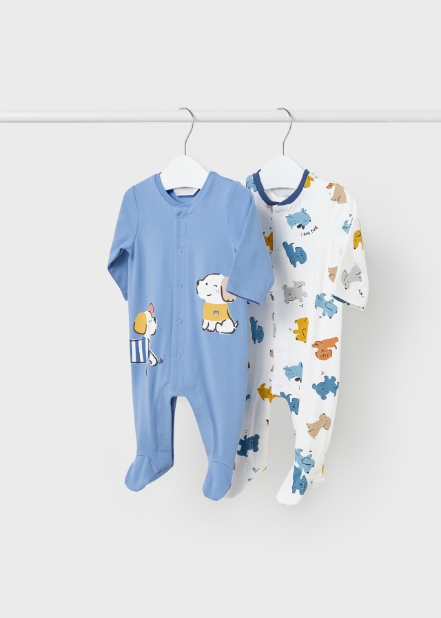 pelele blanco print perritos