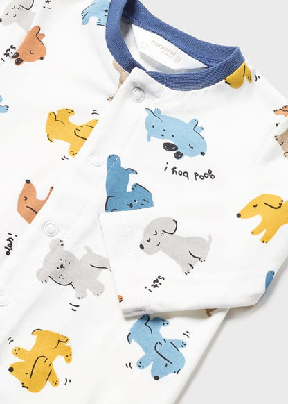 pelele blanco print perritos