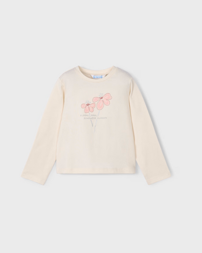 Conjunto camiseta manga larga falda plisada plata