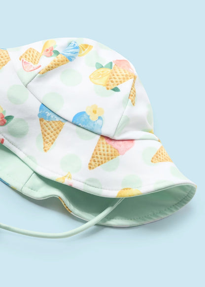traje de baño set con gorro, para bebe niña