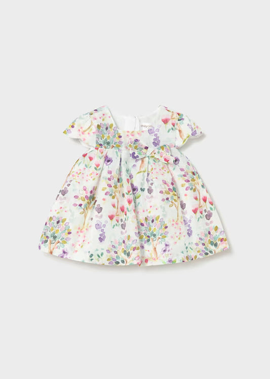Vestido estampado ceremonia recién nacida