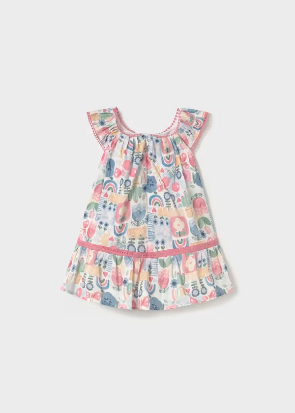 Vestido estampado con floral, para bebe