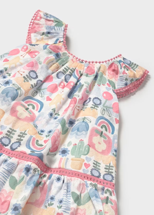 Vestido estampado con floral, para bebe