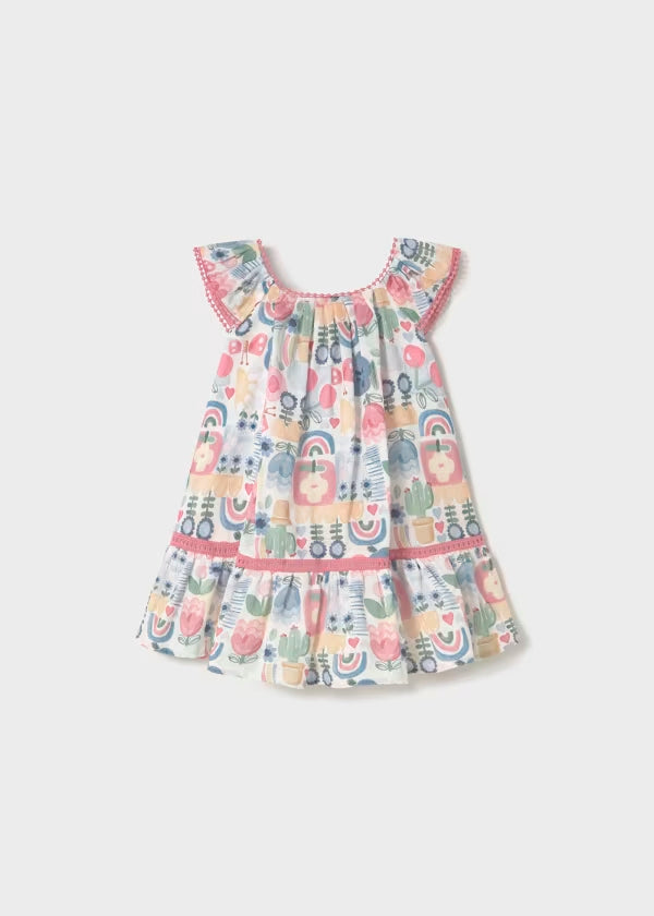 Vestido estampado con floral, para bebe