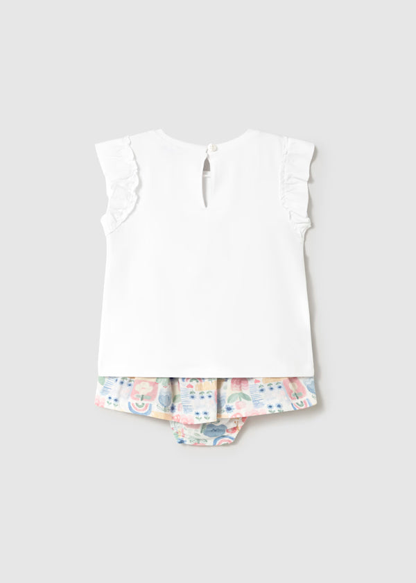 Conjunto falda y camiseta para bebé