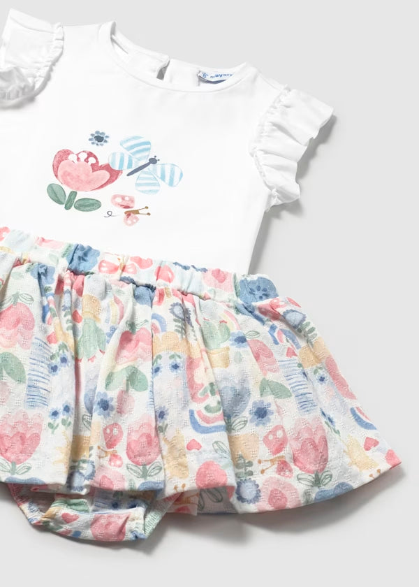 Conjunto falda y camiseta para bebé