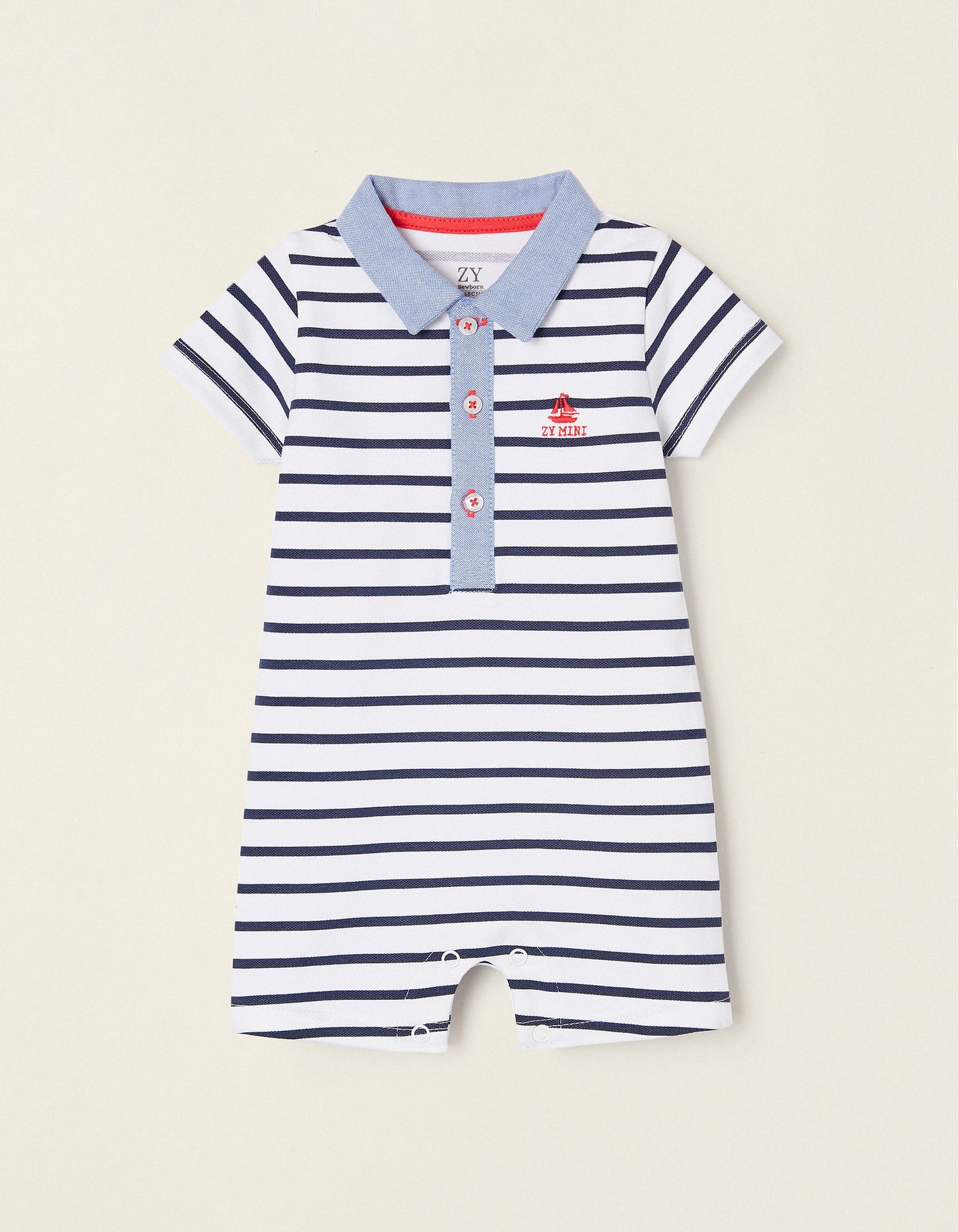 pañalero corto estilo marinero, para bebe