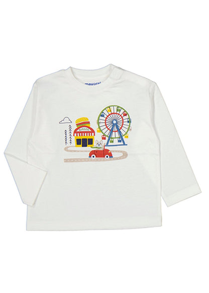 camiseta niño color blanca