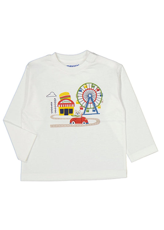 camiseta niño color blanca