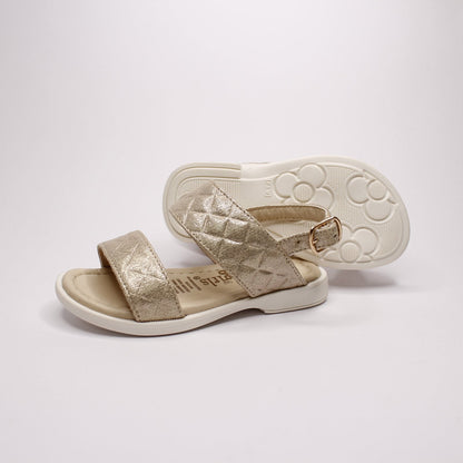 huarache platina color oro