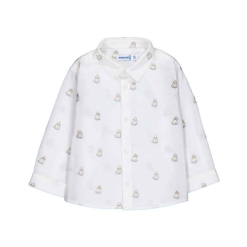 Camisa jacquard estampada, bebe