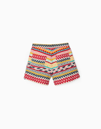 conjunto camiseta y short a rayas