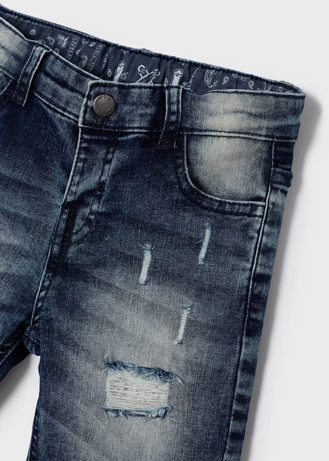 bermuda denim, color azul medio, mayoral