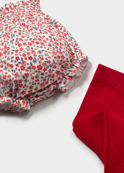 Conjunto Jersey + Braguitas rojo + Mallas