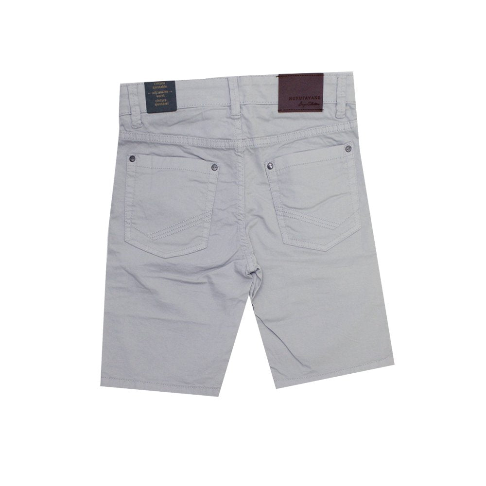 bermuda chino, cintura ajustable, color roca. niño