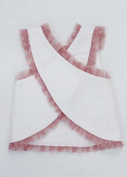 conjunto vestido y cubre pañal babine