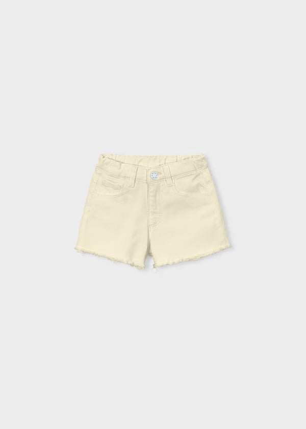 Short corto básico denim arena, niña