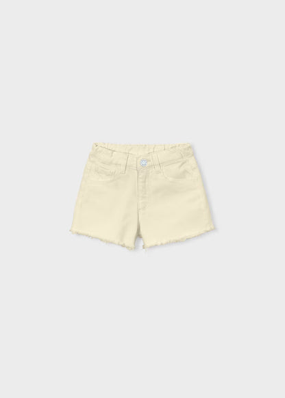 Short corto básico denim arena, niña