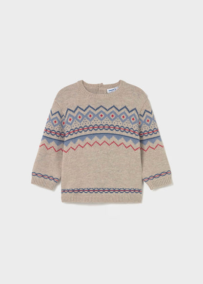 Jersey motivo jacquard chai vigoré