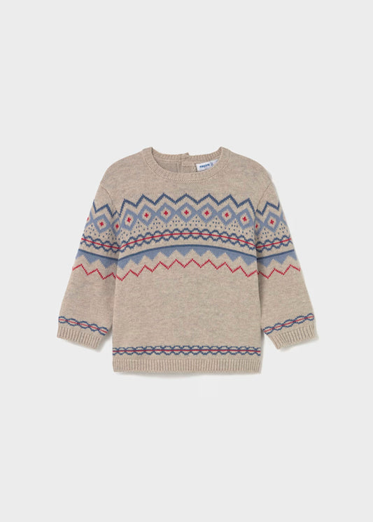 Jersey motivo jacquard chai vigoré