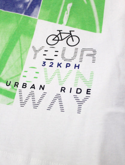 camiseta manga larga color blanco "own the city"