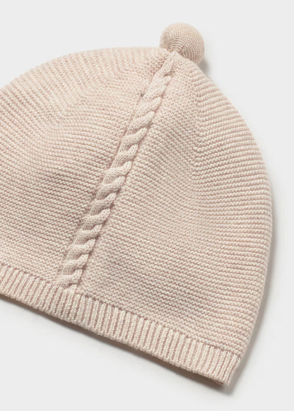 Conjunto 3 piezas tricot Jersey + Polaina + Gorro milk