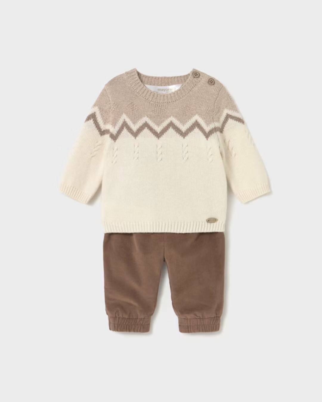 Conjunto pantalón y jersey recién nacido