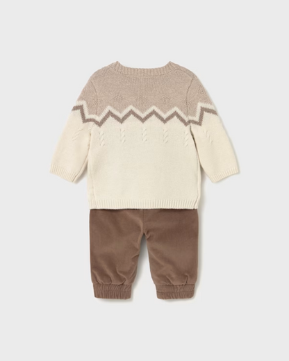 Conjunto pantalón y jersey recién nacido