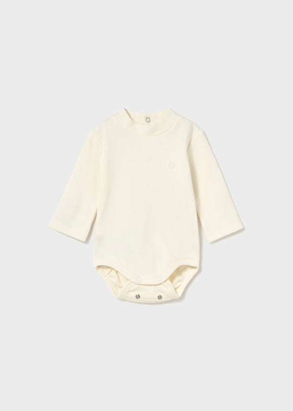 Body cuello semicisne recién nacido vainilla