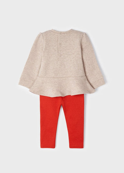 conjunto de camisetay leggins de terciopelo