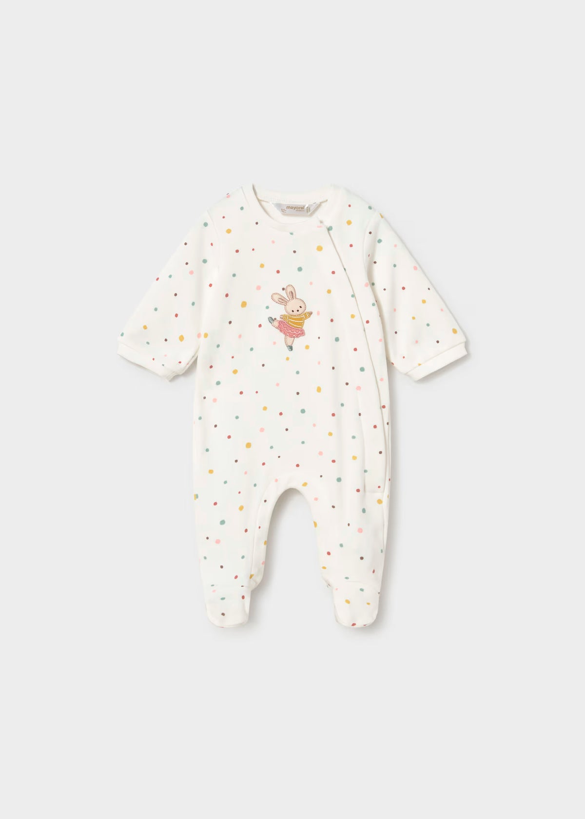 Pelele print puntos color crudo