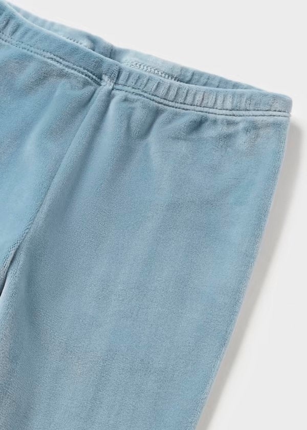 conjunto jersey y leggins gris azul para niña