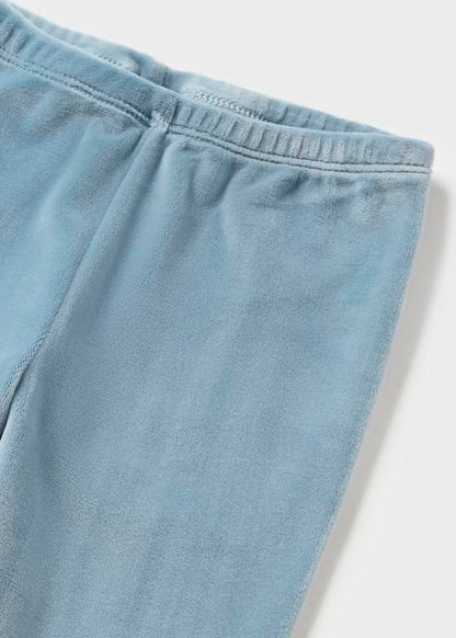 conjunto jersey y leggins gris azul para niña
