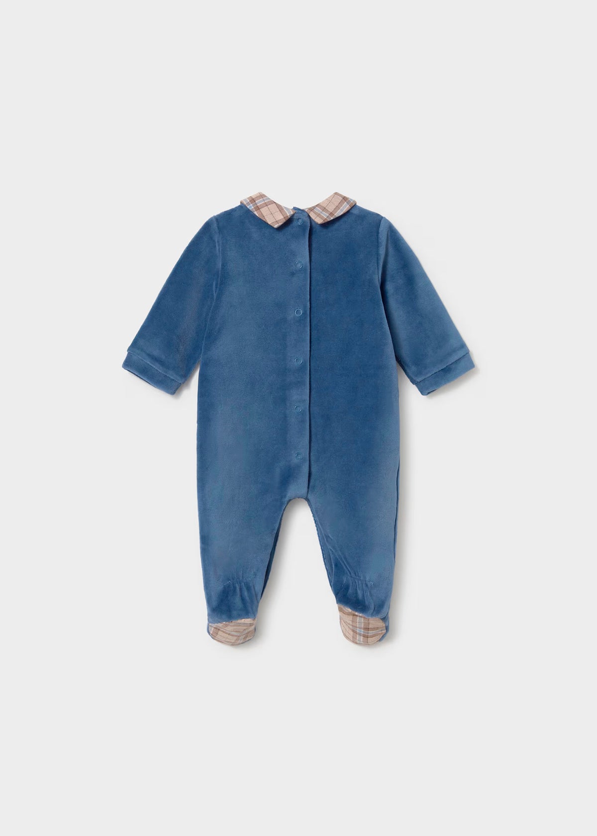 Pelele terciopelo azul blueberry