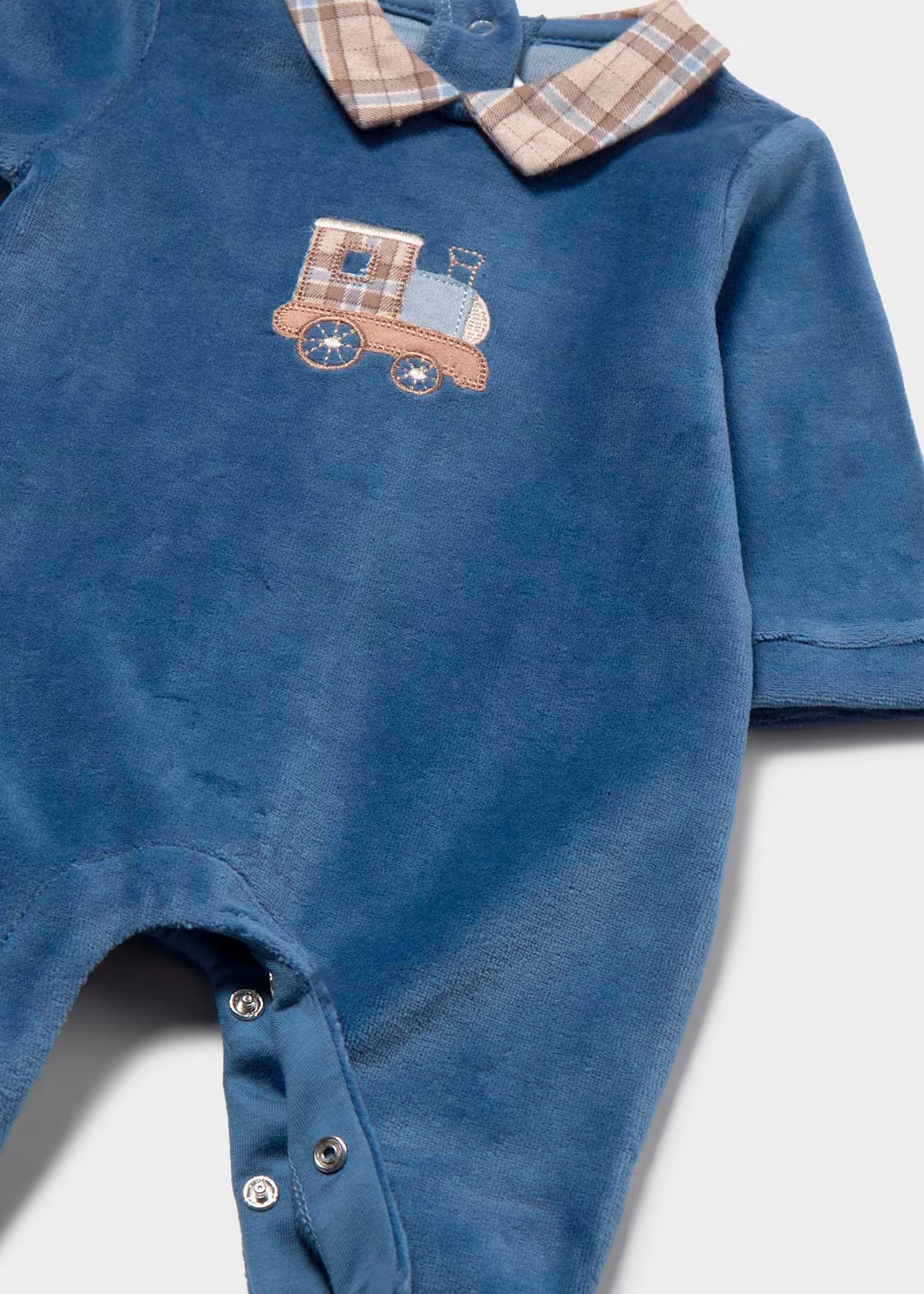 Pelele terciopelo azul blueberry