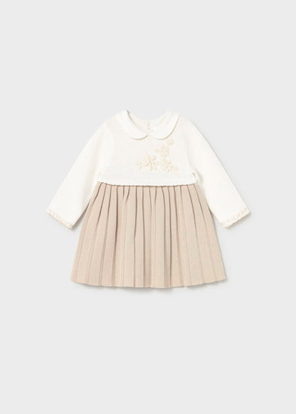 Vestido tricot  color soja