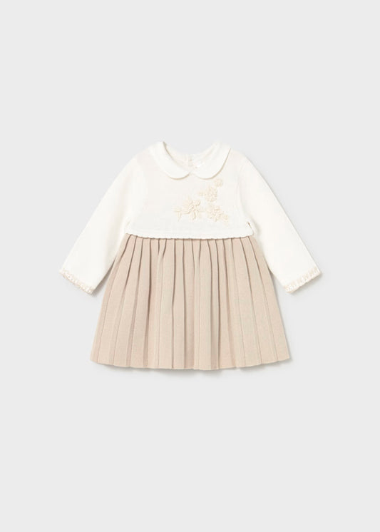 Vestido tricot  color soja