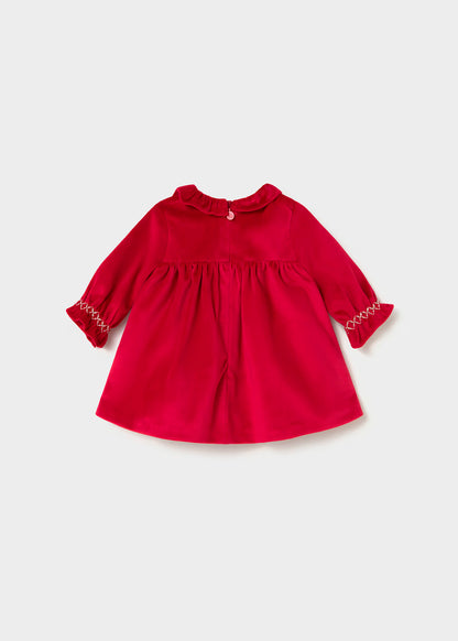 vestido terciopelo color rojo