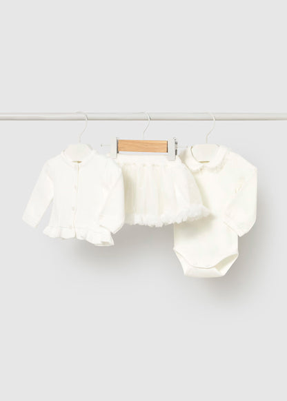 Conjunto 3 piezas color crudo