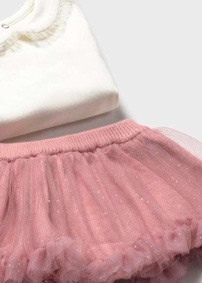 Conjunto 3 piezas rosa pétalo