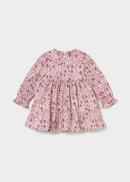 Vestido terciopelo con volantes, Cuarzo