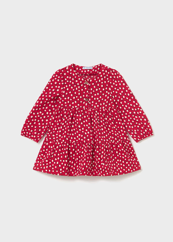 Vestido punto estructura Rojo