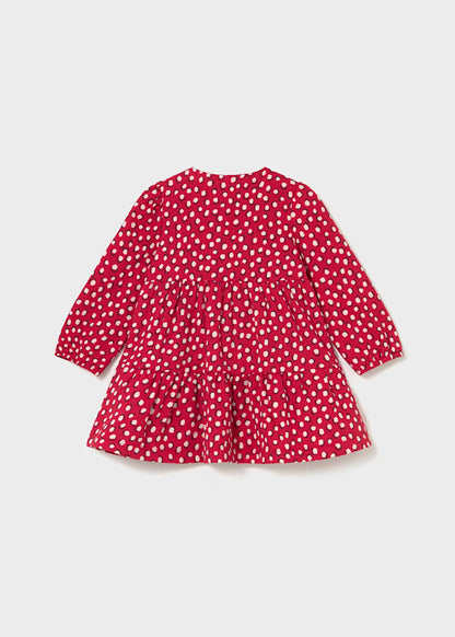 Vestido punto estructura Rojo