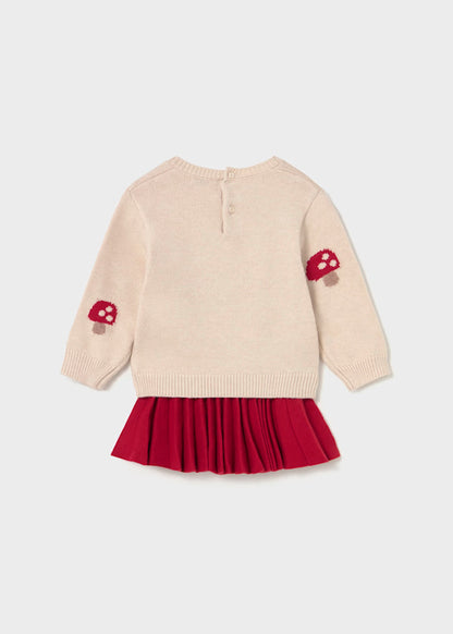 Conjunto falda tablas y jersey