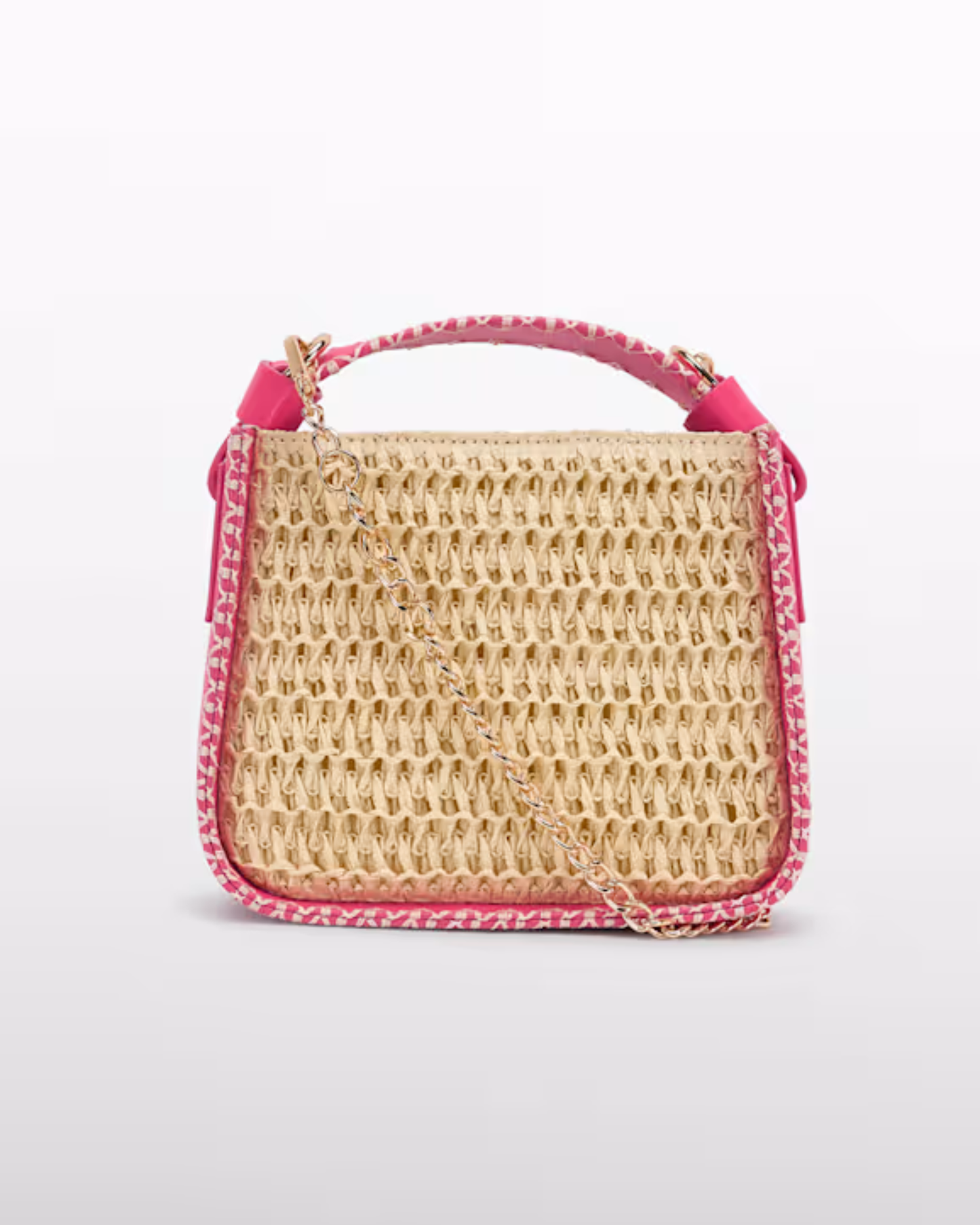 Bolso Puntada Concha Detalles Fucsia