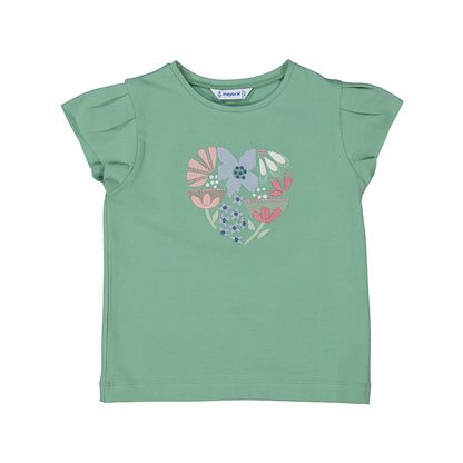 Conjunto short rosa blusa verde