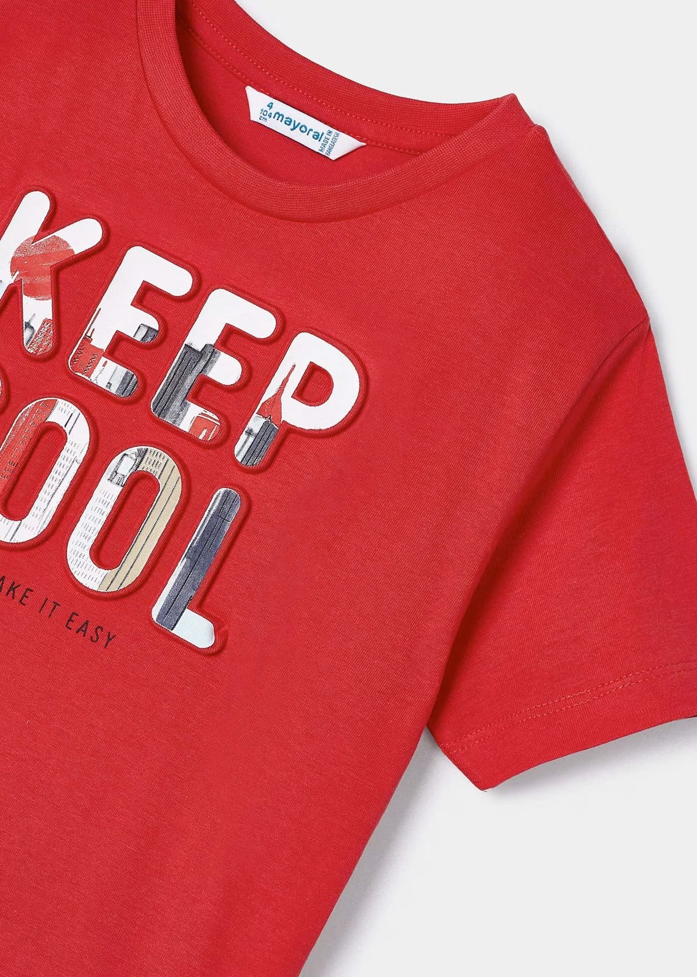 camiseta mayoral keep cool, color rojo