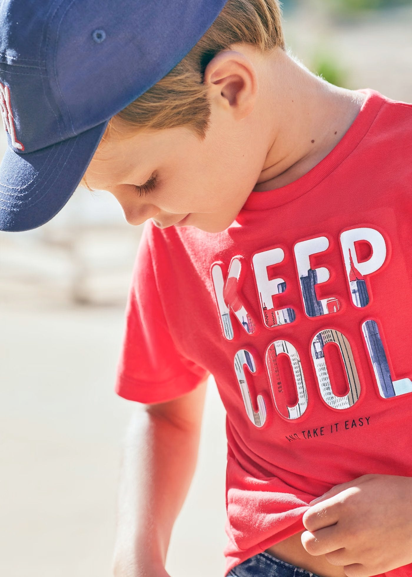 camiseta mayoral keep cool, color rojo