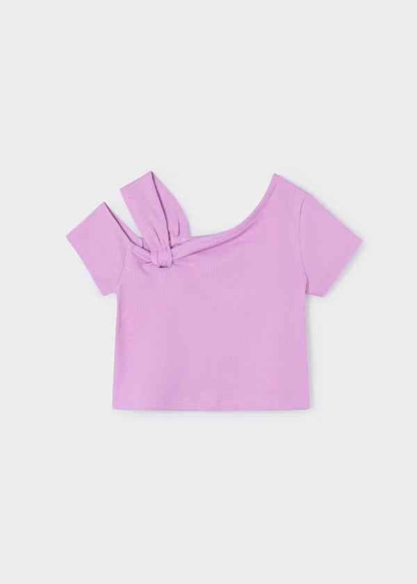 Camiseta asimétrica lilac